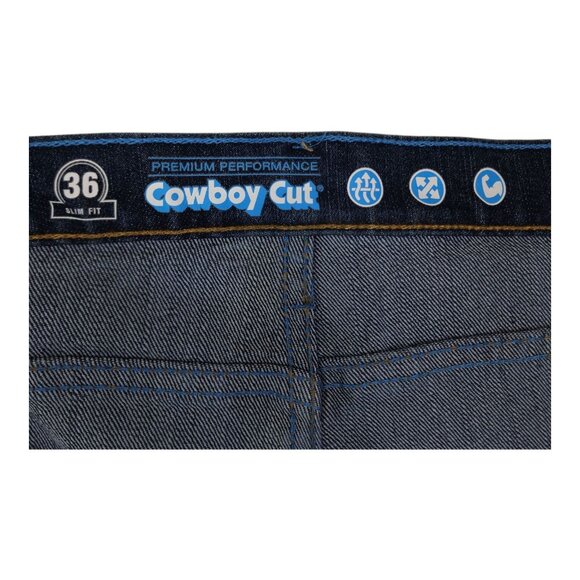 Wrangler Slim Fit Cowboy Cut Premium Performance Jeans 44x30 Flex Moisture Wick - Picture 9 of 12